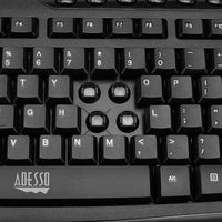 Adesso WKB-1330CB Wireless Keyboard and Optical 3 Button Mouse Combo +Multimedia