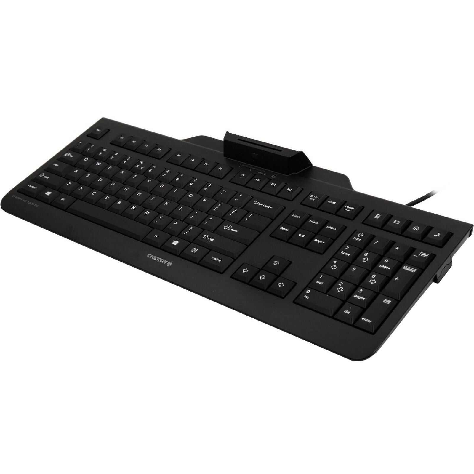 Cherry JK-A0104EU-2 KC 1000 SC Security Keyboard USB Black w Smart Card Reader