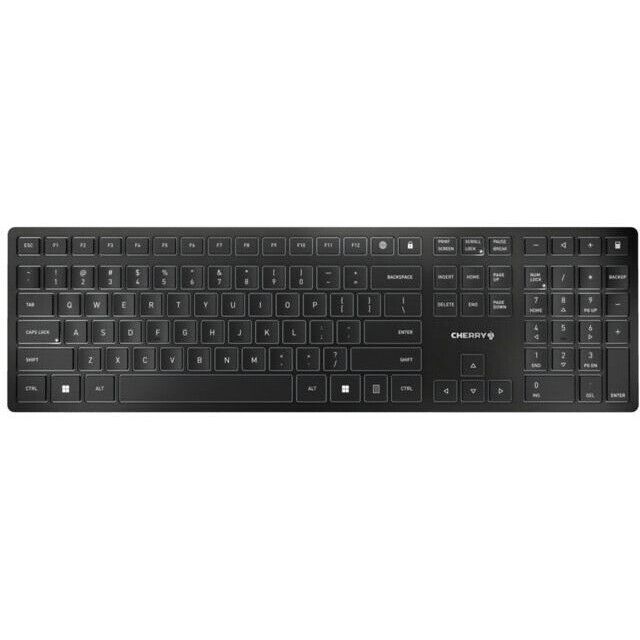 Cherry JK-9100US-2 KW 9100 Wireless Bluetooth Full Black Gray Keyboard Recharge