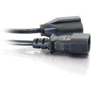 C2G 03147 1FT (12") Monitor Power Cord Male Female 18AWG IEC320C14 NEMA 5-15R