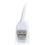 C2G 19018 6FT (72") USB-A to A Passive Male to Female WHITE Cord Cable