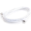 C2G 19018 6FT (72") USB-A to A Passive Male to Female WHITE Cord Cable