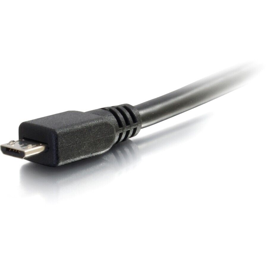 C2G 27366 10FT (3M) USB-A to USB-Micro-B Male Male BLACK Long Cord Cable