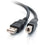 C2G 28101 3FT (36") USB-A to USB-B BLACK Cable for use w Printer Scanner Modem