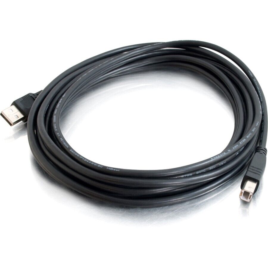 C2G 28101 3FT (36") USB-A to USB-B BLACK Cable for use w Printer Scanner Modem