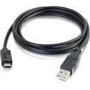 C2G 28871 6FT (72") USB-C to USB-A 3.1 3A 5Gbps Male Male Long Black Cable