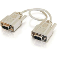 C2G 03046 15FT (180") DB9 Null Modem Cable Beight Female DTE DCE Data Transfer