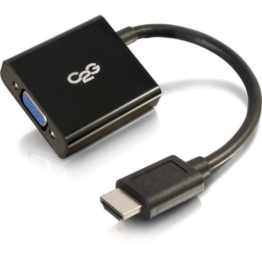 C2G 41350 8" HDMI to VGA Male to Female Converter Adapter 1080p Video Dongle