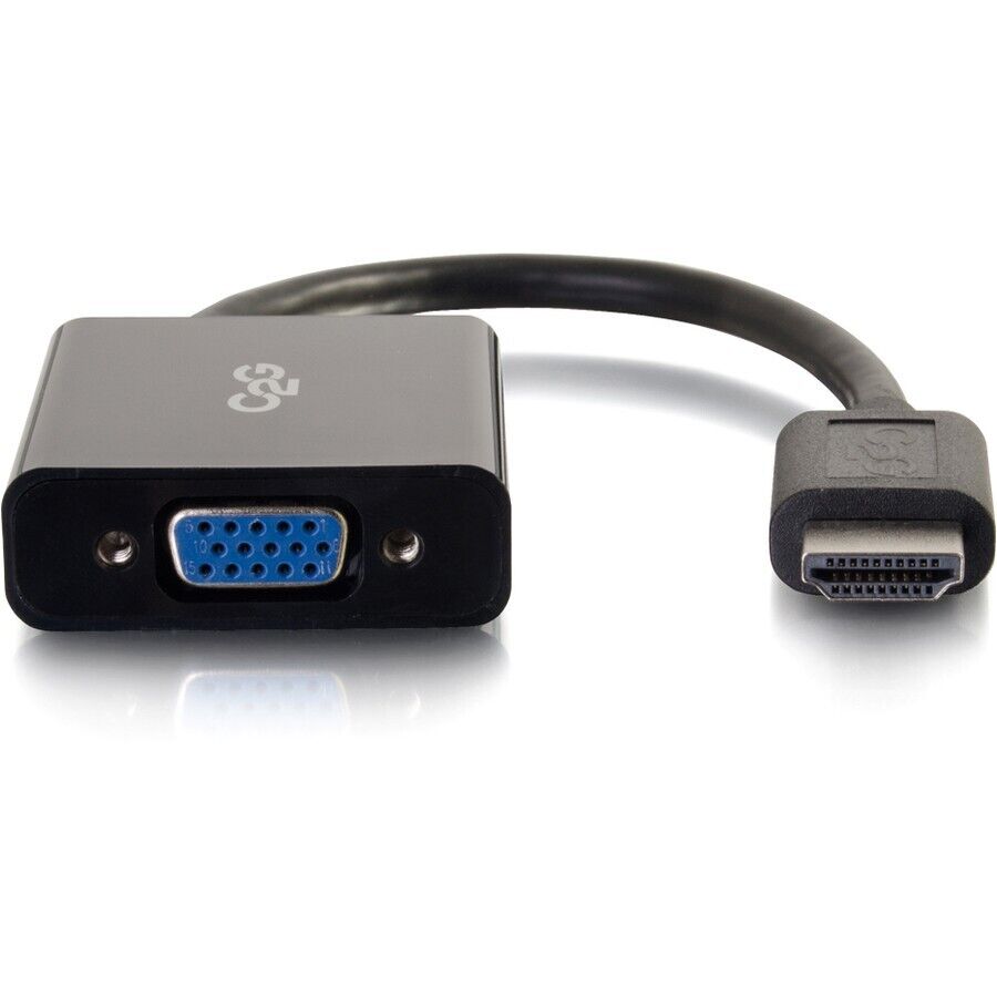 C2G 41350 8" HDMI to VGA Male to Female Converter Adapter 1080p Video Dongle