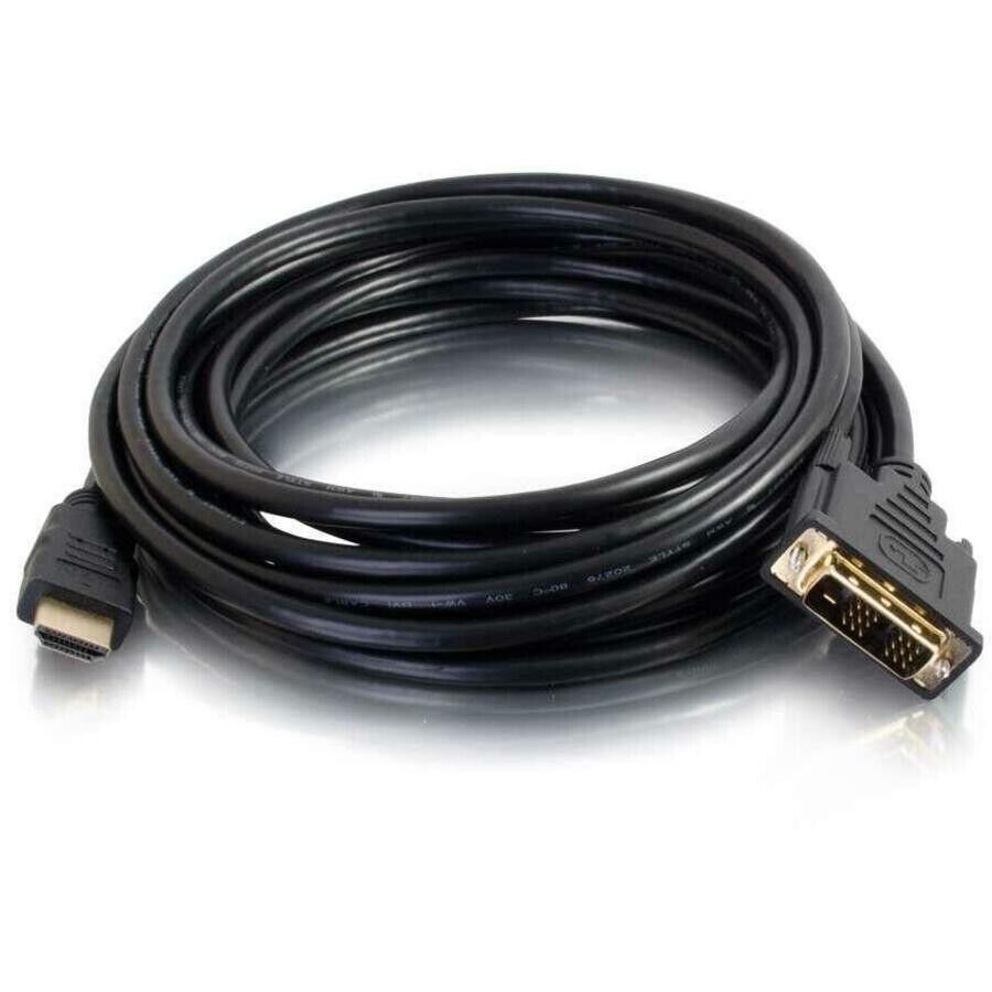 C2G 42516 6FT (2M) HDMI to DVI-D Single Link Adapter BLACK Cable Male to Male