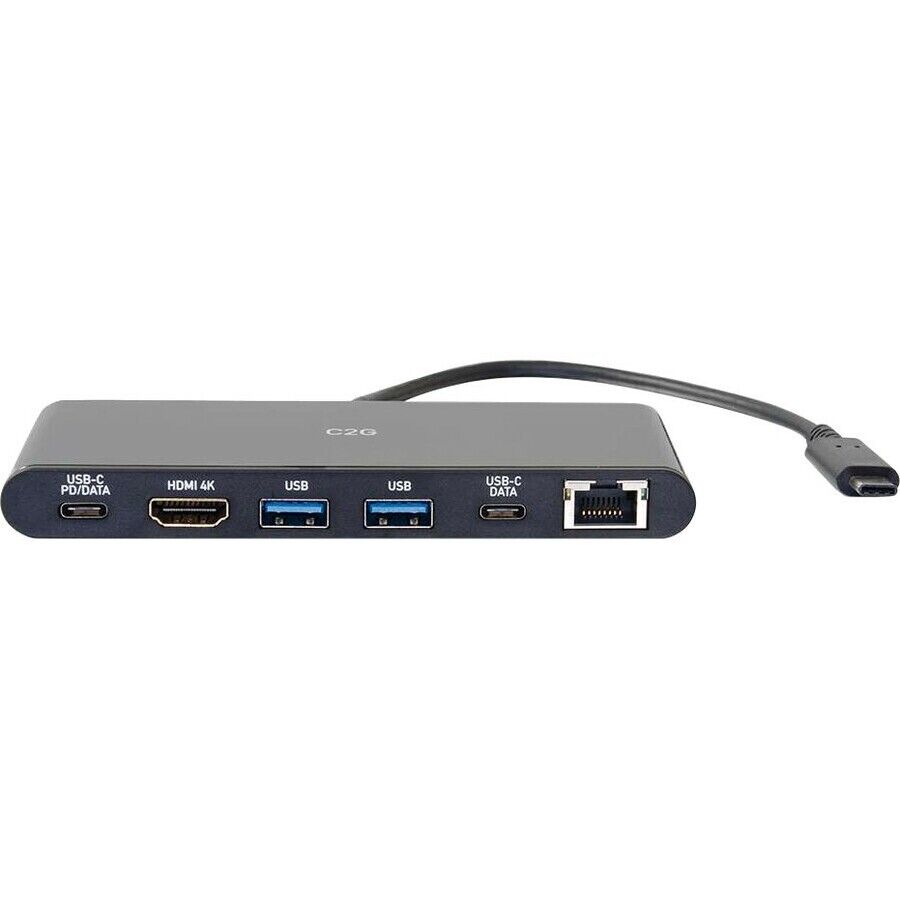 C2G 28845 USB-C Docking Station w 4K 3840 HDMI USB 5Gbps Giga Ethernet 60W Power