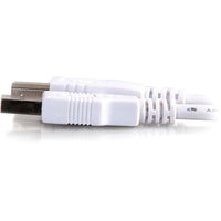 C2G 13400 10FT (120") USB A to USB-B 2.0 WHITE LONG Cable for Printer Scanner