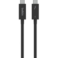 Belkin INZ003BT1MBK 3.3FT Thunderbolt 4 Active BLACK Round Slim Cord Cable