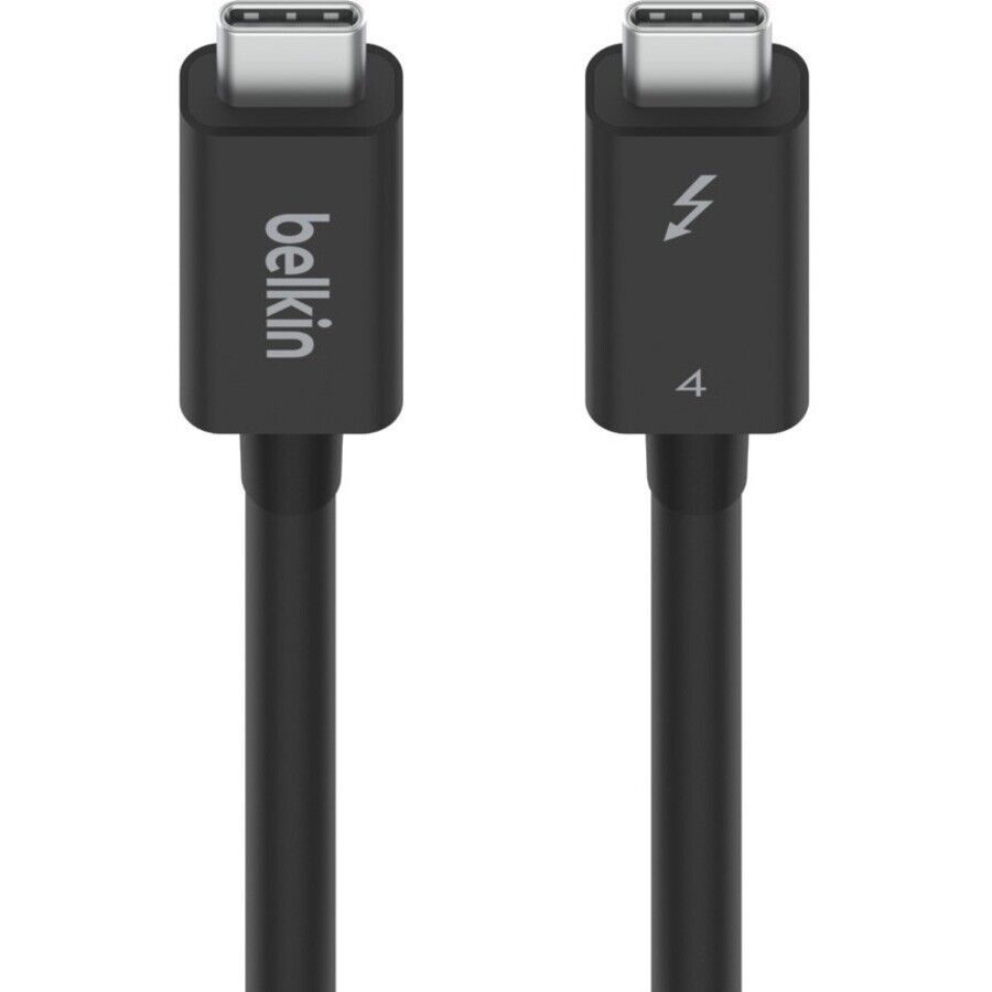 Belkin INZ002BT2MBK 6.6FT Thunderbolt 4 Active BLACK Round Slim Cord Cable