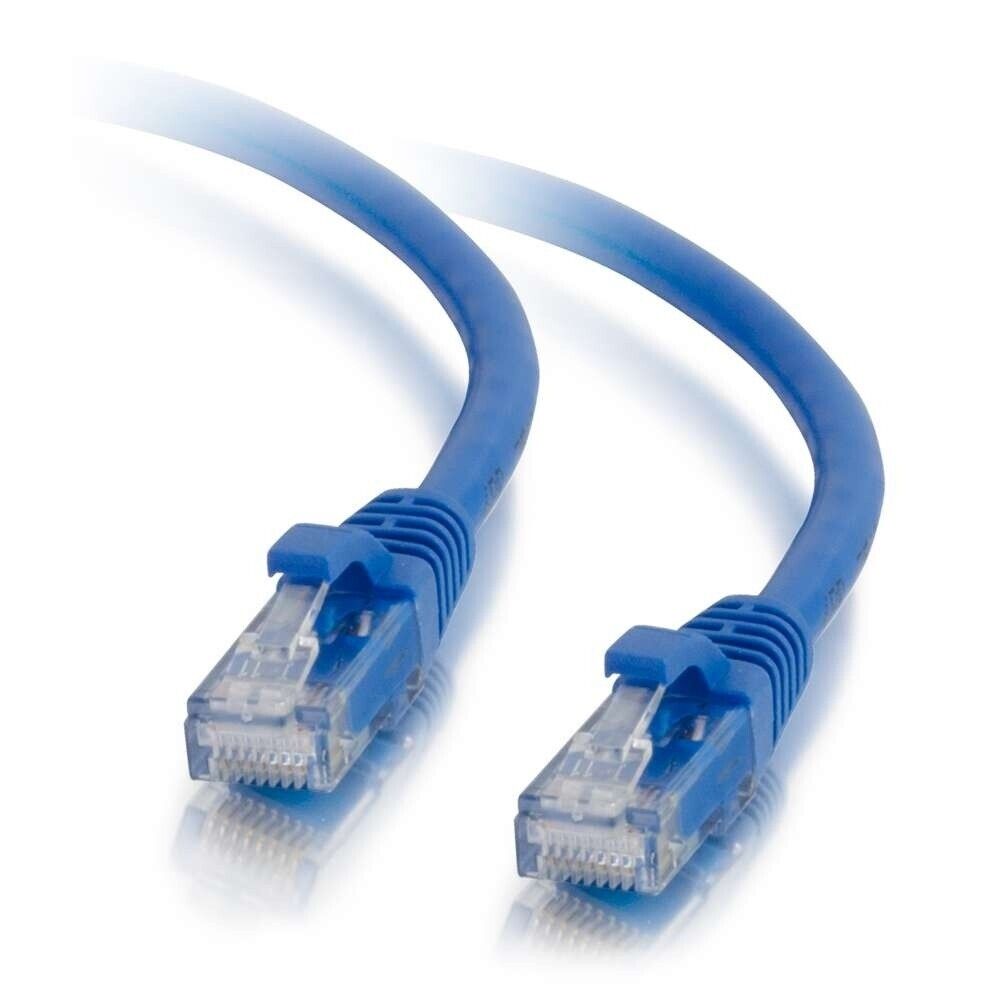 C2G 22012 15FT (180") CAT5e Snagless BLUE RJ45 UTP Network Ethernet Patch Cable