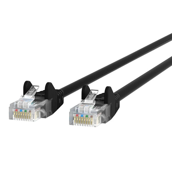 Belkin A3L781-03-BLK 3FT (36") CAT5E BLACK UTP RJ45 Ethernet Network Patch Cable