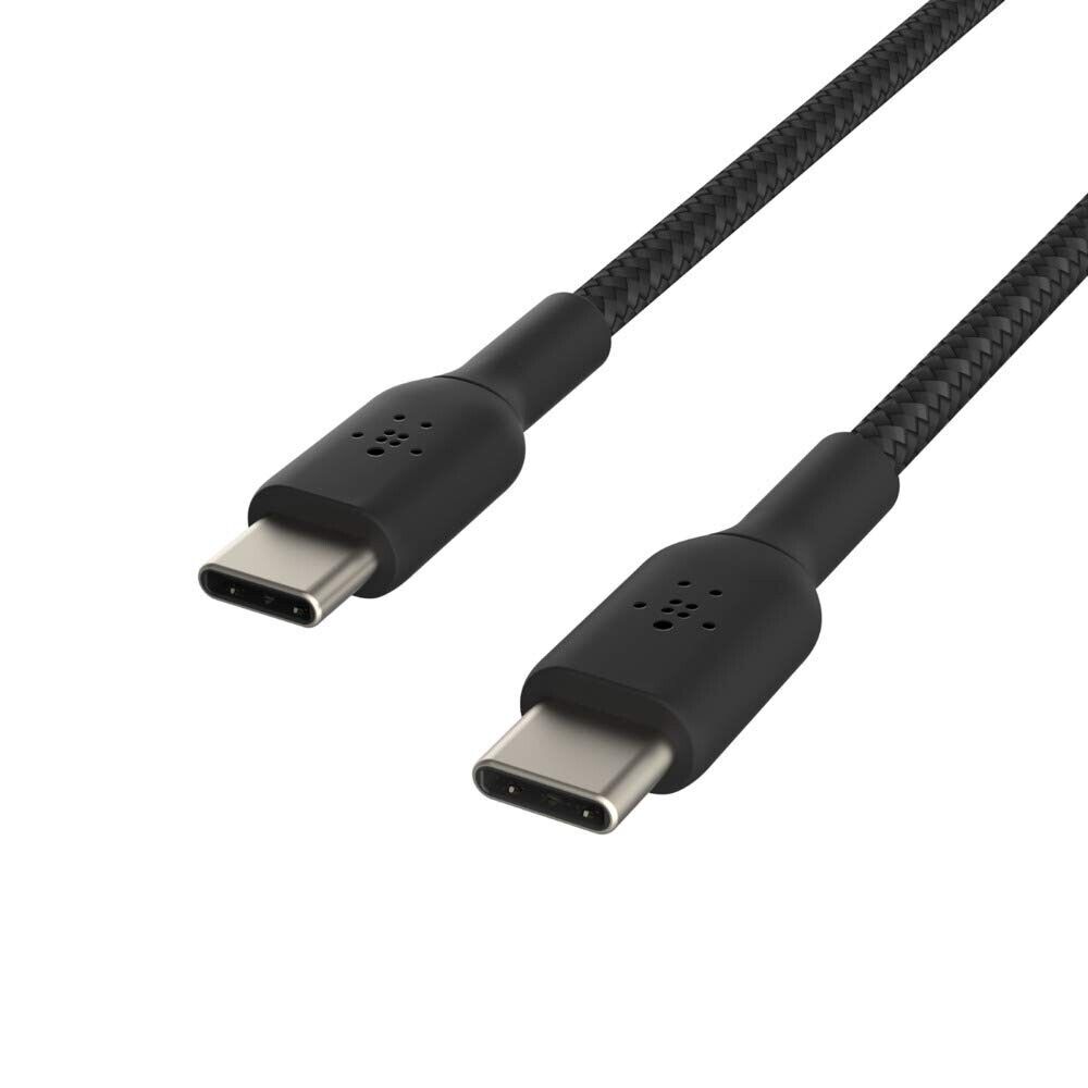 Belkin CAB004BT1MBK 3.3FT (1M) BoostCharge USB-C to USB-C BLACK Braided Cable