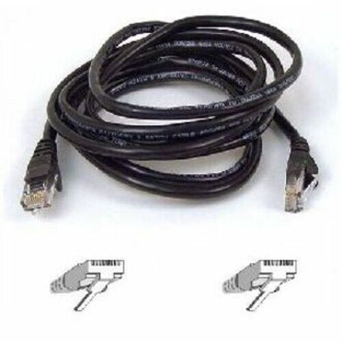 Belkin A3L791-12-BLK 12FT CAT5E BLACK UTP RJ45 Ethernet Network Patch Cable