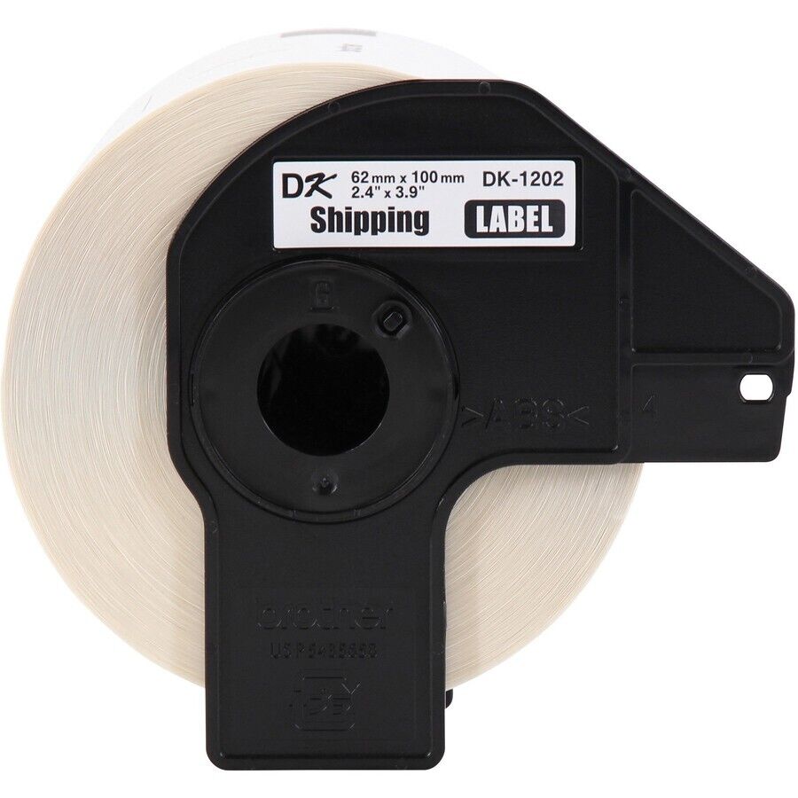 Brother DK1202 4" x 2.4" Shipping Label 300/Roll Direct Thermal for QL Series