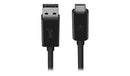 Belkin F2CU029BT1M-BLK 3FT USB-C to USB-A BLACK SIM Round Data Transfer Cable