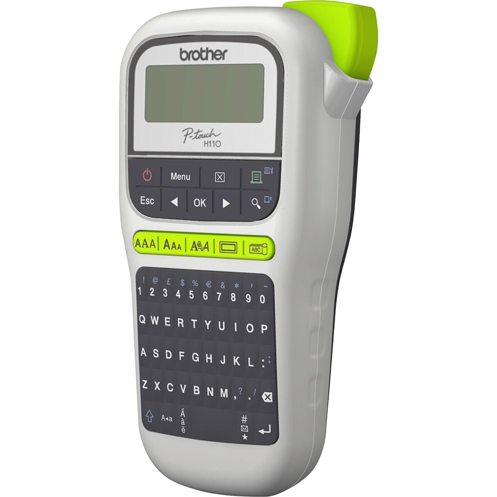 Brother PTH110 Home Office P-Touch 110 Handheld Label Maker Power w AC or Batt