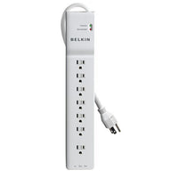 Belkin BE107200-06 7 Outlet Power Strip Surge Protector 6' Cord Plug 2160J