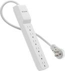 Belkin BE106001-06R 6 Outlet Power Strip Surge Protector 6' Rotating Plug WHITE