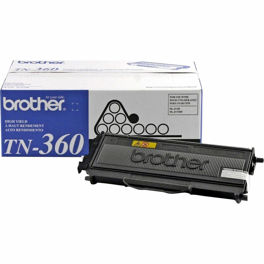 Brother TN360 Standard Yield BLACK Laser Toner Cartridge up to 2600 Pages Single