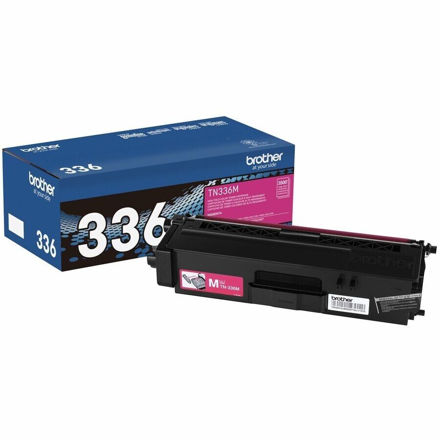 Brother TN336M High Yield MAGENTA Laser Toner Cartridge up to 3500 Pages Single