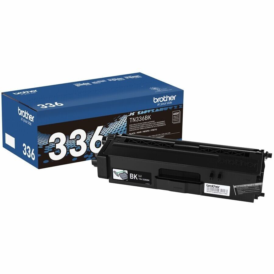 Brother TN336BK High Yield BLACK Laser Toner Cartridge up to 4000 Pages Single