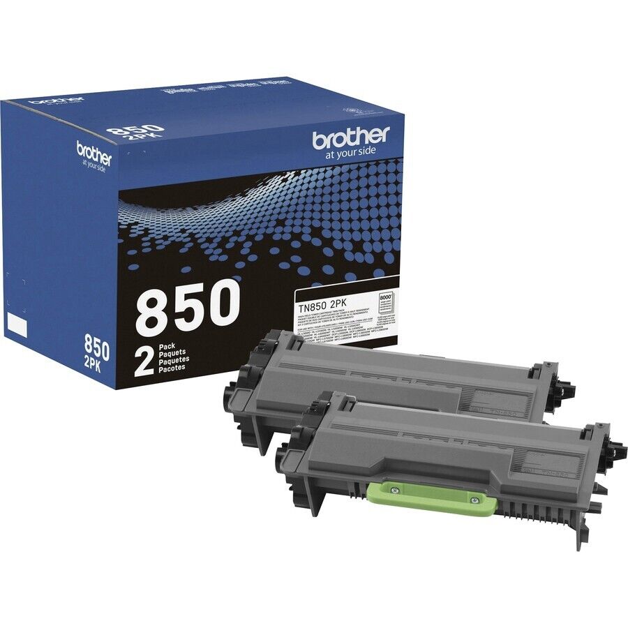 Brother TN8502PK High Yield BLACK Toner Cartridge up to 8000 Pages Twin Pack