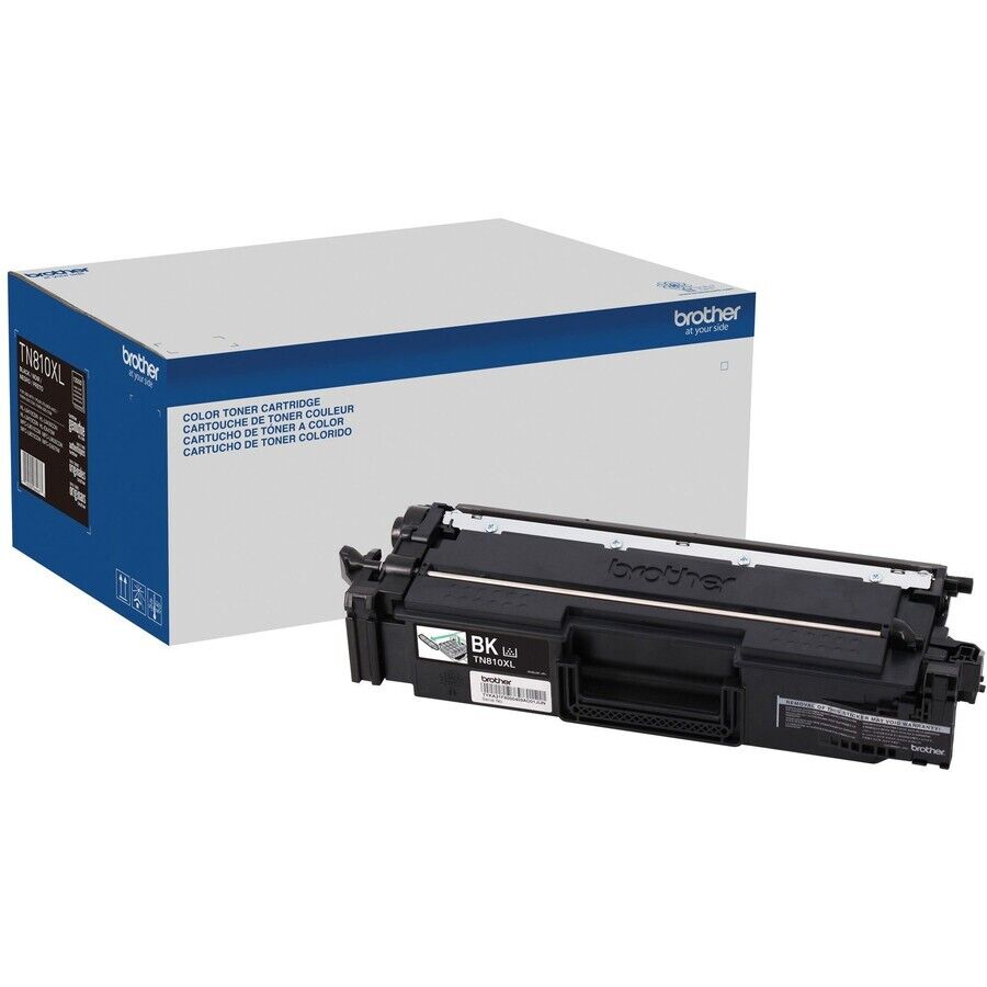 Brother TN810XLBK High Yield BLACK Laser Toner Cartridge up to 12K Pages Single