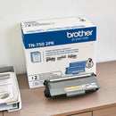 Brother TN7502PK High Yield BLACK Laser Toner Cartridge up to 8000 Pages 2/Pack