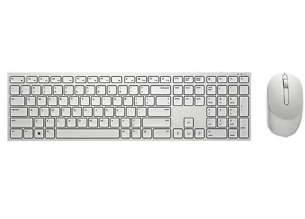 Dell KM5221W-WH-US Wireless Keyboard Mouse Combo WHITE USB Plunger Plug N Play