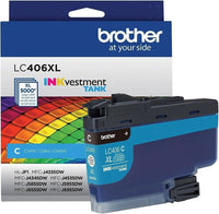 Brother INKvestment LC406XLCS High Yield CYAN Ink Cartridge up to 5000 Pages