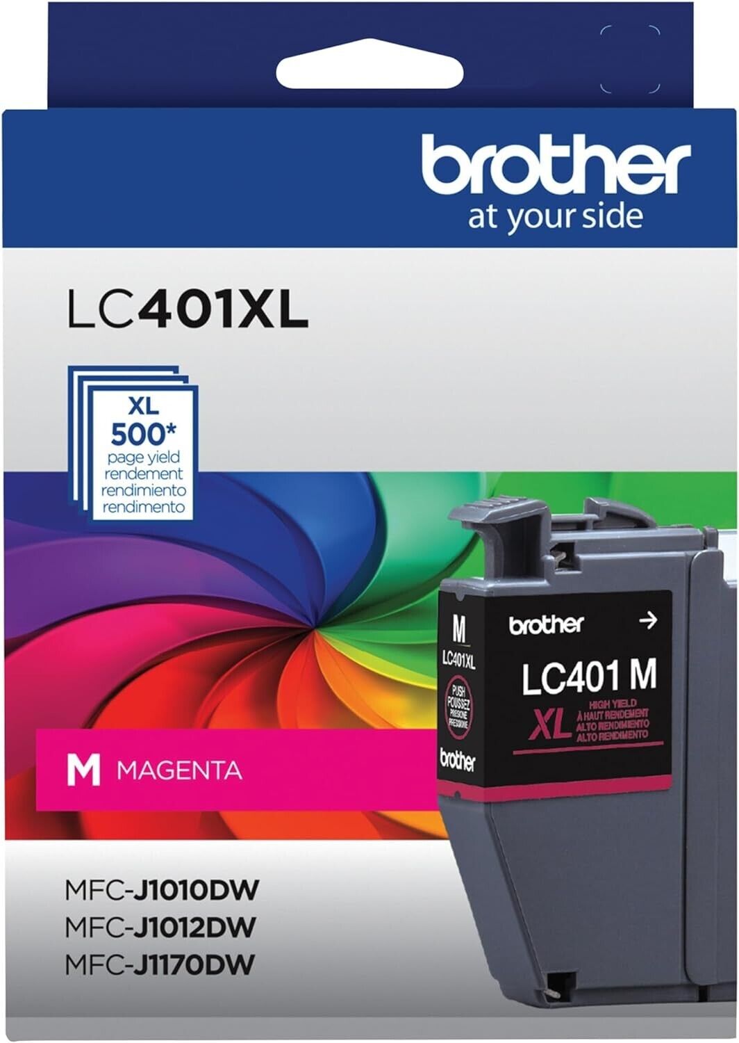 Brother Original LC401XLMS High Yield MAGENTA Ink Cartridge Single to 500 Pages