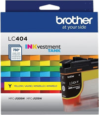 Brother INKvestment LC404YS Standard Yield YELLOW Ink Cartridge up to 750 Pages