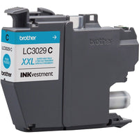 Brother INKvestment LC3029C Super High Yield CYAN Ink Cartridge up to 1500 Pages