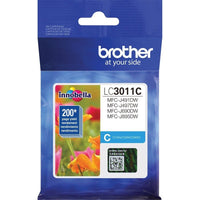 Brother INKvestment LC3011C Standard CYAN Ink Cartridge up to 200 Pages