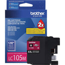 Brother Innobella LC105M Super High Yield MAGENTA INK Cartridge up to 1200 Pages