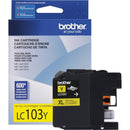 Brother Innobella LC103Y High Yield YELLOW INK Cartridge 600 Pages DCP-J MFC-J