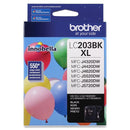 Brother Innobella LC203BK High Yield BLACK Ink Cartridge up to 550 Pages