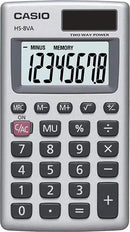 Casio HS8VA Dual Power Solar Battery Big Easy Read Display 8 Digit Calculator