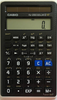 Casio FX-260SOLARIINF-IH SOLAR II Scientific Calculator 12 Digits Slide-on Cover