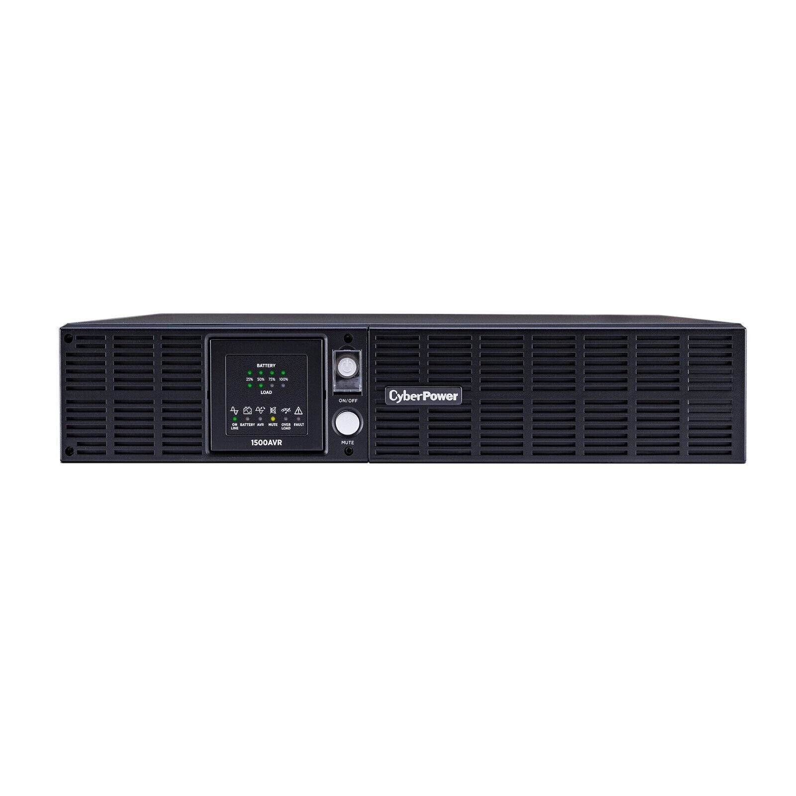 CyberPower CPS1500AVR 8 Outlets Smart App LCD UPS 2U System 1500VA 900W RACK/TWR