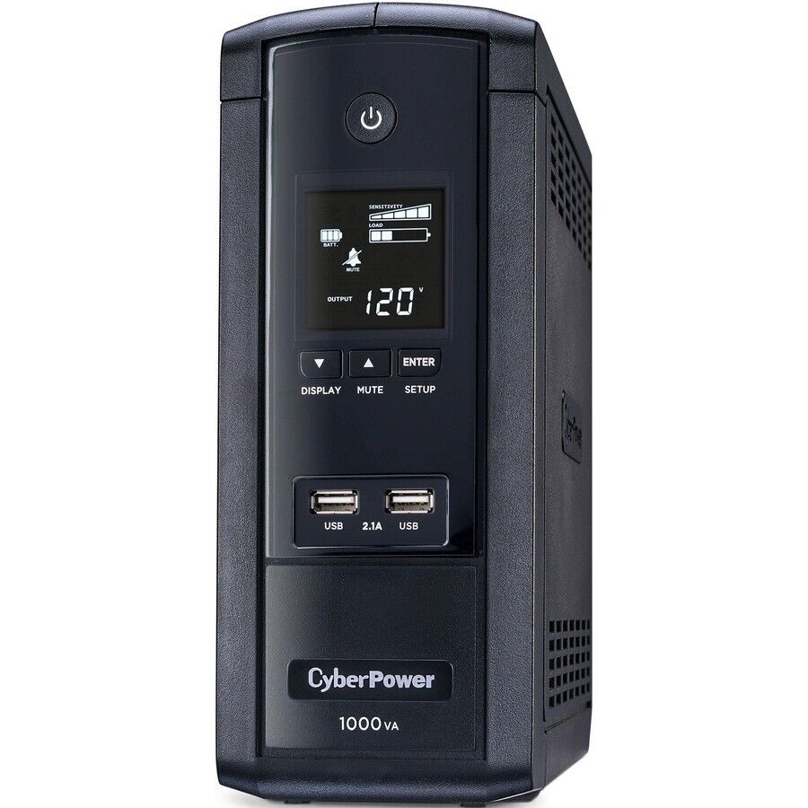 CyberPower BRG1000AVRLCD 10 Outlets Intelligent LCD UPS System 1000VA 600W 120V