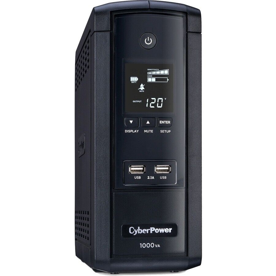 CyberPower BRG1000AVRLCD 10 Outlets Intelligent LCD UPS System 1000VA 600W 120V