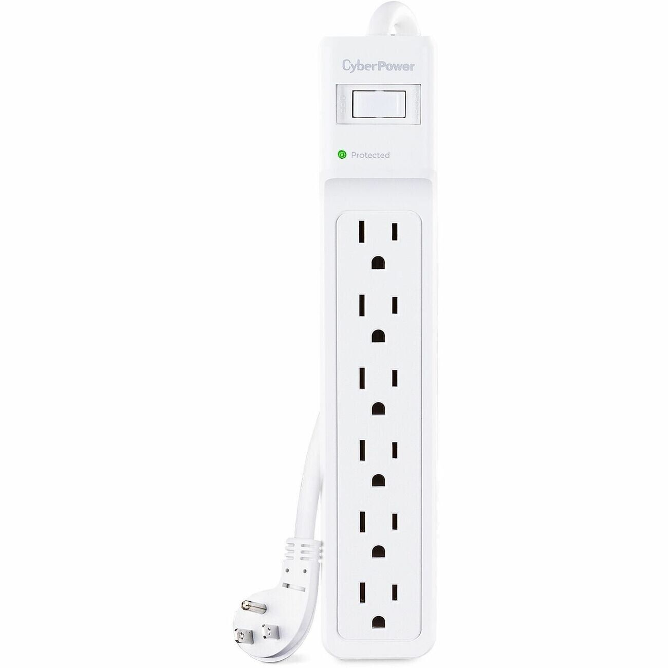 CyberPower B615 6 Outlets Essential Power Surge Protection 1500J 15FT Cord WHITE