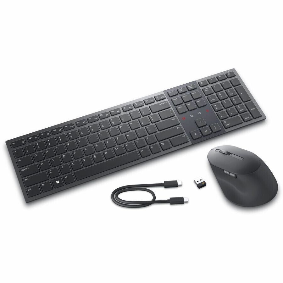 Dell KM900-GR-US Wireless Bluetooth RF Wireless Multimedia Keyboard w Backlight