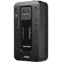 CyberPower EC750G 6+6 Outlets ECO UPS System 750VA 450W 526J 5FT Cord BLACK